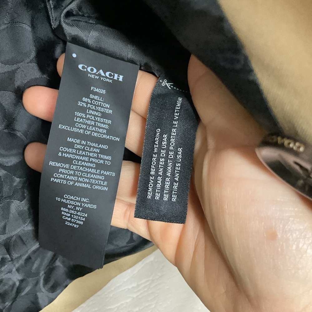 Coach Tan Trench Brand new - Picture 6 of 13